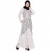 Designer party wear Embellished abaya-light pink